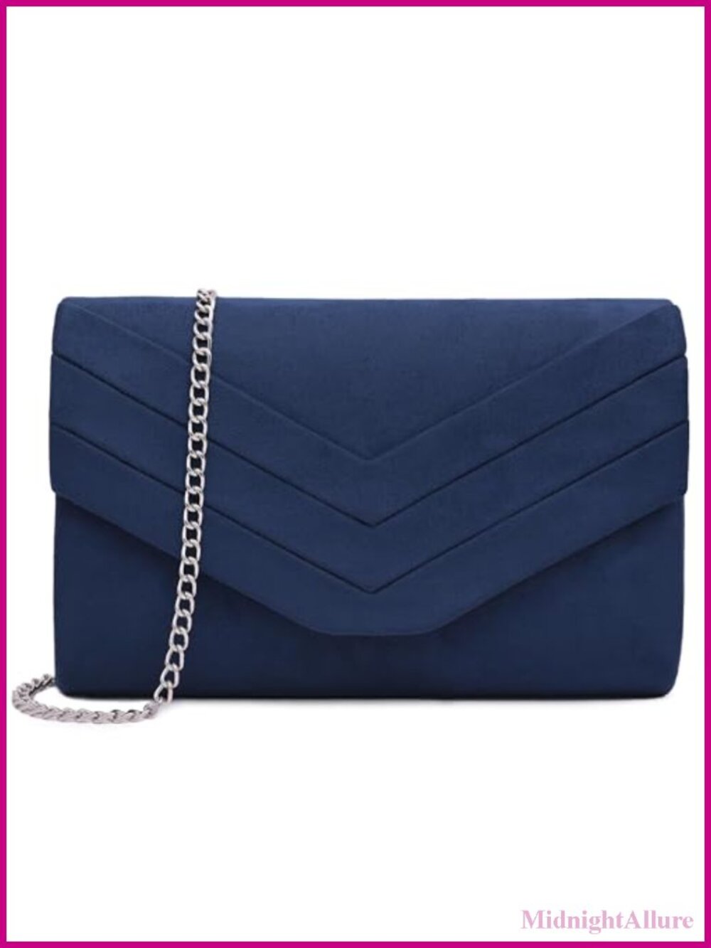 Suede Pleated Clutch Evening Bag Wedding Party Purse
